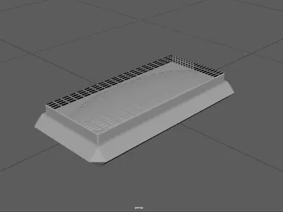 Tunnel With Lights Low-poly 3D model