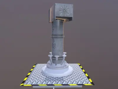 Sci-fi Vessel Low-poly 3D model