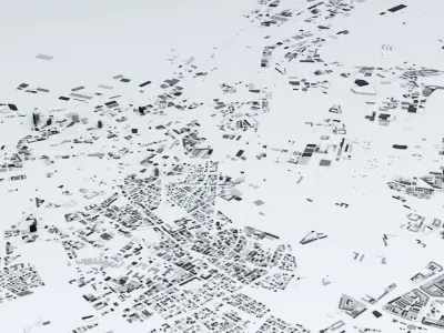 Casablanca Streets and Buildings 3D model