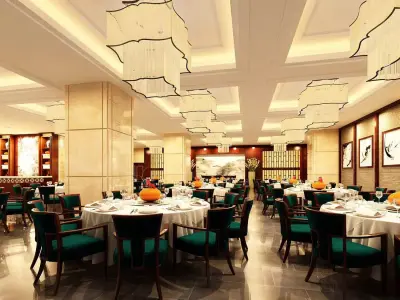 Business Restaurant - Coffee - Banquet  110 3D model