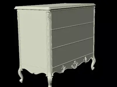 bedside table 3D model