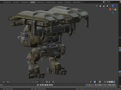 War Robot Character R02 3D model