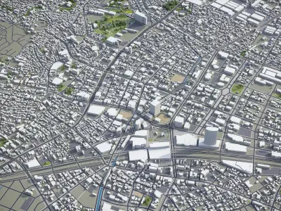 Hamamatsu  Low-poly 3D model
