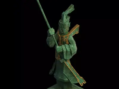 Game model - demon official statue 1 3D model