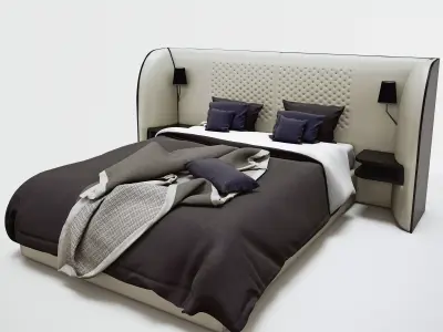 Rochebobois Cherche Midi bed 3D model