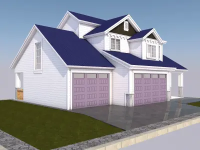 Mini House Low-poly 3D model purchase