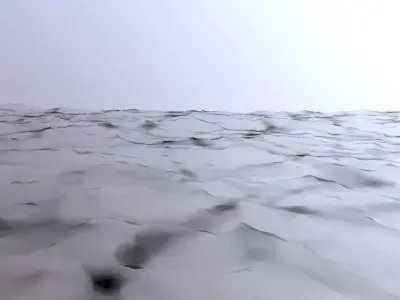 Ocean wave Low-poly 3D model