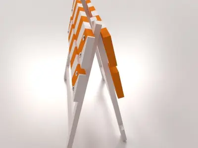 Safety Barrier 3D model