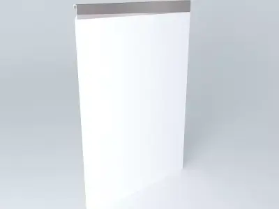 Door 15mm MDF with aluminum profile Free 3D model