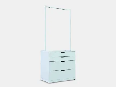 NORDLI Chest of 4 drawers 2 Low-poly 3D model