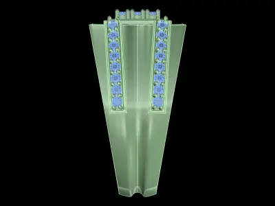 light weight  Yellow gold diamond rings-PR-403-DIA-A 3D print model