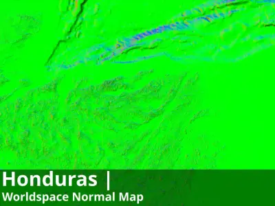 Honduras Occlusion Thickness Cavity Curvature Direct 8k Maps Texture