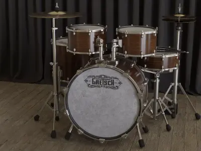 Percussion - Drum Set 3D model