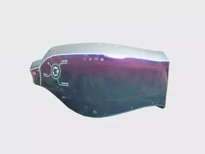 SciFi Glasses B02 White Colored - Character Design Fashion Low-poly 3D model