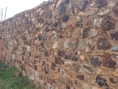 Dark Black Stone Masonry Wall Texture