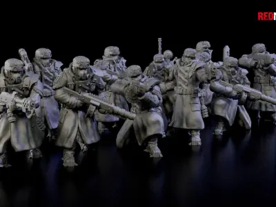 Ice Warriors - Squad of the Imperial Force 3D print model