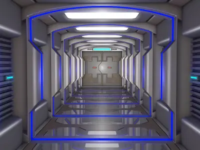 Sci Fi Corridor   3D model