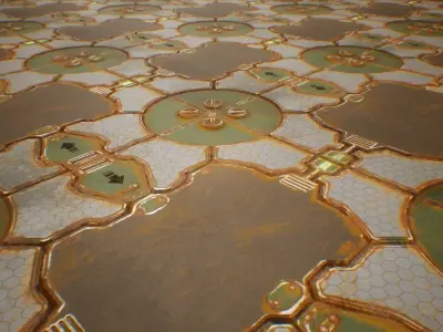 PBR Sci-Fi Spaceship Texture 40 Low-poly 3D model