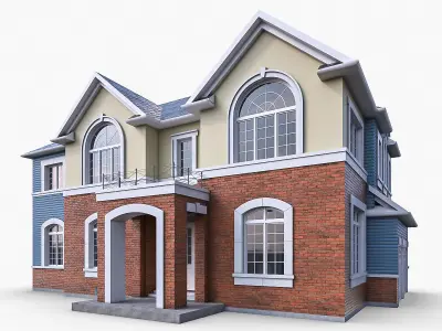 Private Houses Collection Low-poly 3D model