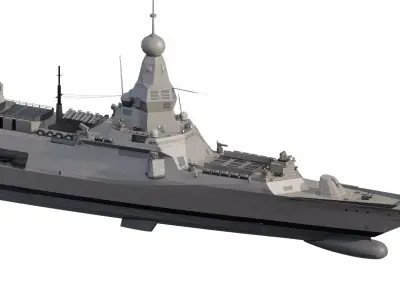INDIAN NAVY MULTI ROLE DESTROYER 3D model