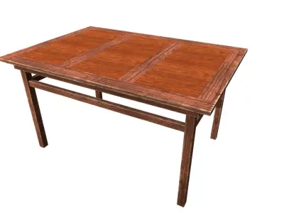 table Low-poly 3D model 10
