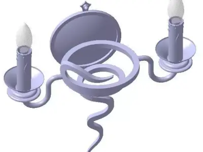 Snake lamp 3D model