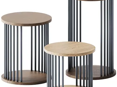 Round Coffee Tables Corinth by Tuna Ofis 3D model