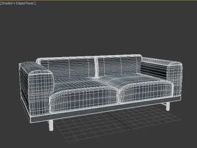 MUUTO Rest Sofa small 3D model