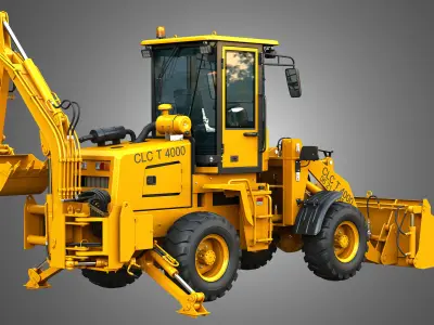 CLC Industrial Vehicles  2 in 1 3D Model Pack