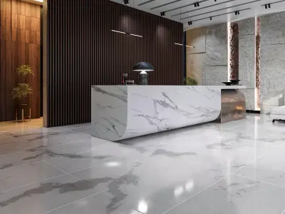 Modern Lobby  Reception Interior Design 3D model