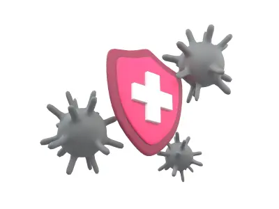 Immunity Icon v1 003 Low-poly 3D model