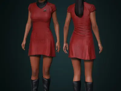 Kelvin Uhura For G8F 3D model