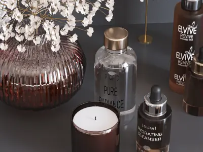 bathroom accessories 12 3D model