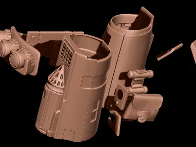 MANDALORIAN FULL COSPLAY with HELMET and JETPACK - FAN 3D PRINT 3D print model