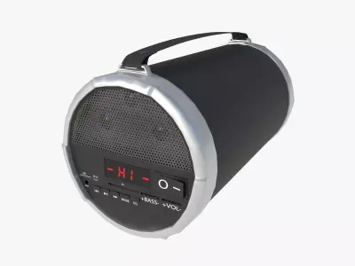 boombox Low-poly 3D model