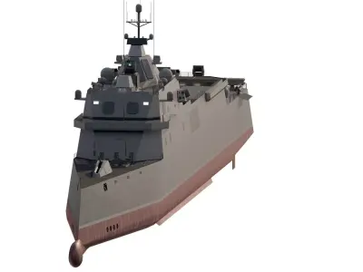 GREEK NAVY ADVANCED MULTIROLE STEALTH FRIGATE 3D model
