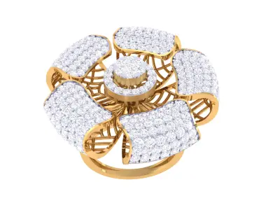  Women Ring MTL 3dm STL OBJ FBX Details 3D print model 24