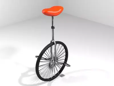 Bicycle - Unicyle 3D model