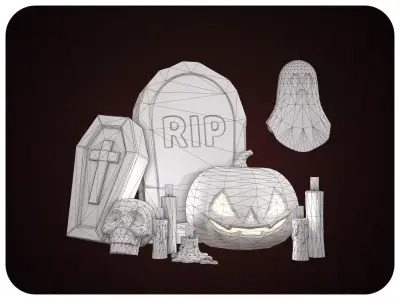Stylized Halloween Props Pack