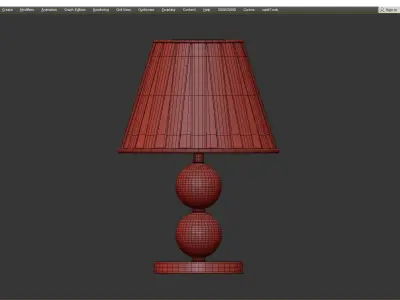 TABLE LAMP LOMBARD Low-poly 3D model