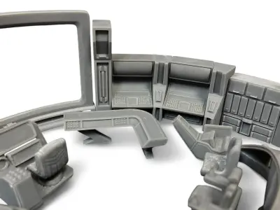 Spaceship Bridge 3D print model