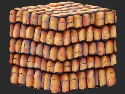 Stylized Roof Seamless Texture Texture