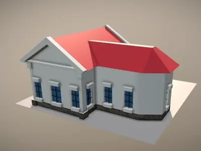 Simple Church 3D model