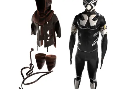 Scifi Character PBR 3D model