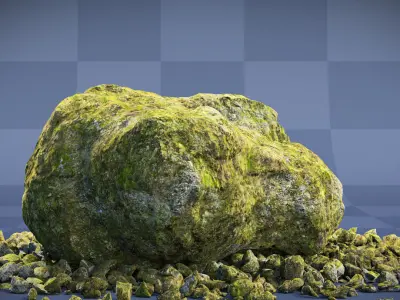 Realistic Boulder Collection 01 3D model
