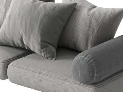 Seat Pillow Set 02 3D model