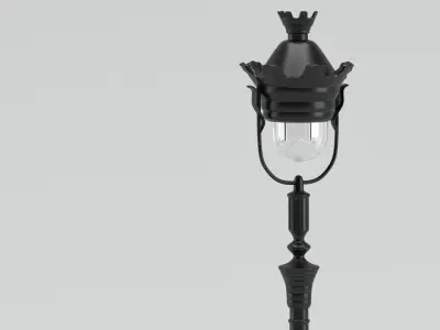 Lamp 168 street park 3D model