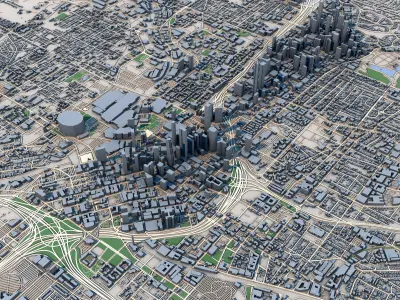 Atlanta City Georgia United States 3D model
