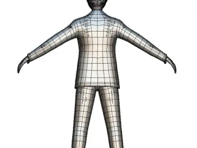 Cartoon Low Poly Style Avatar 009 Low-poly 3D model