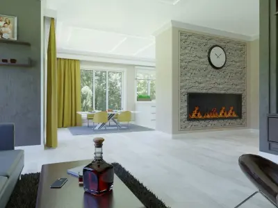 360 degrees interior completed floor plan 3D model